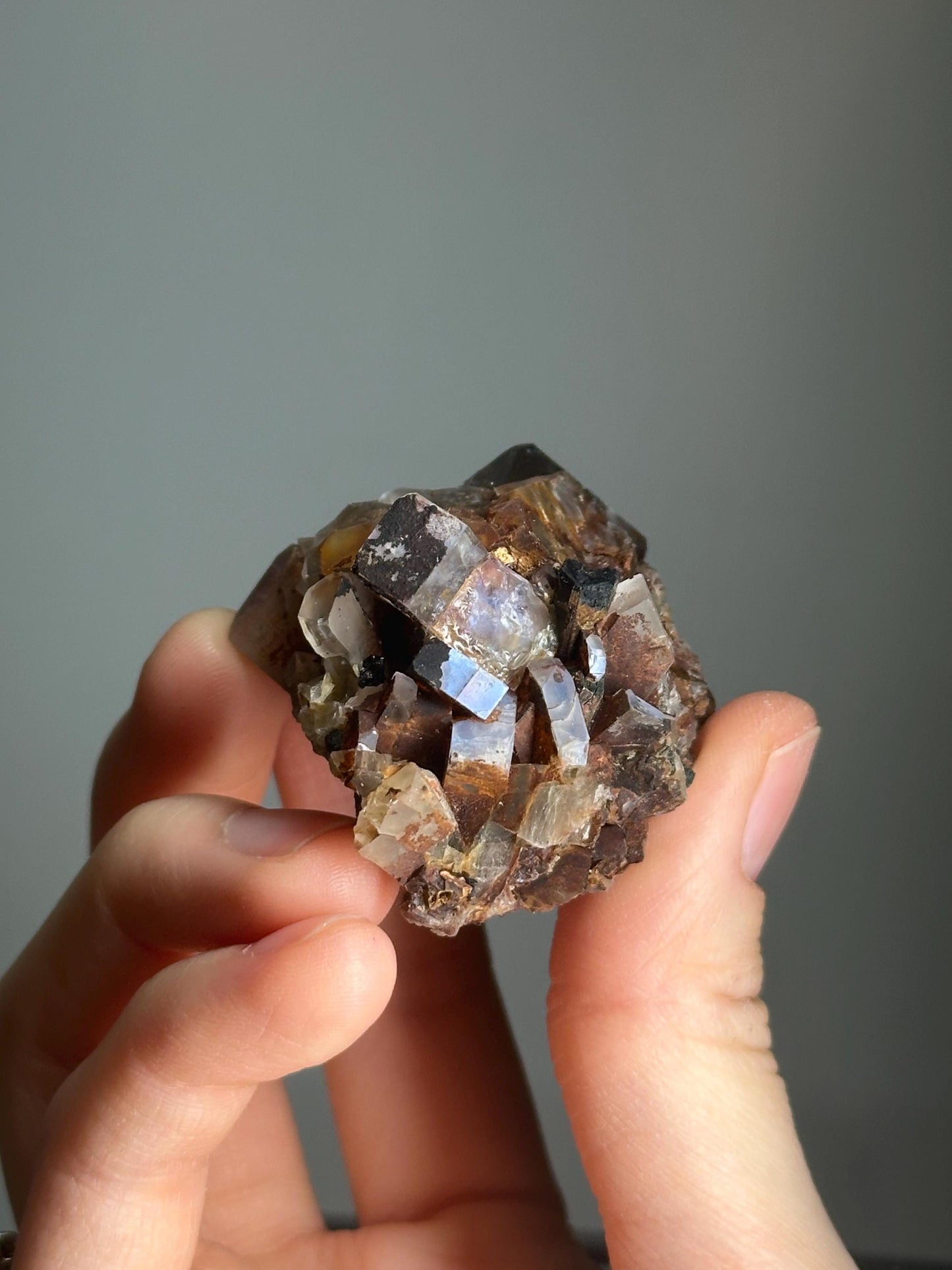Moonstone with Aegirine Specimen | Pili Mine Chihuahua Mexico | Natural Feldspar Crystal Mineral Display Piece for Collectors Cabinet Decor