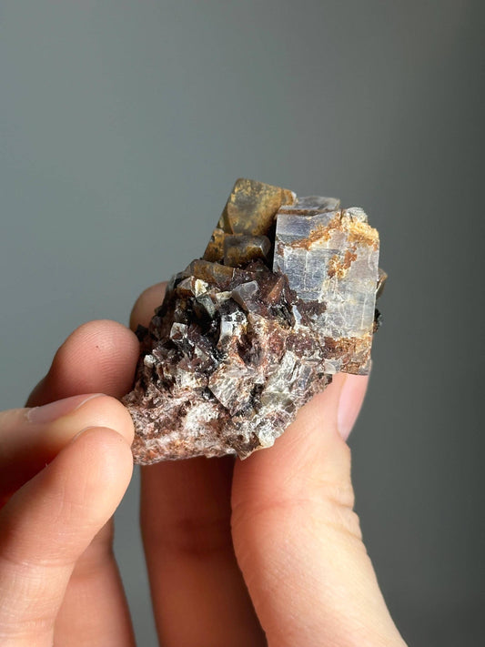 Moonstone with Aegirine Specimen | Pili Mine Chihuahua Mexico | Natural Feldspar Crystal Mineral Display Piece for Collectors Cabinet Decor