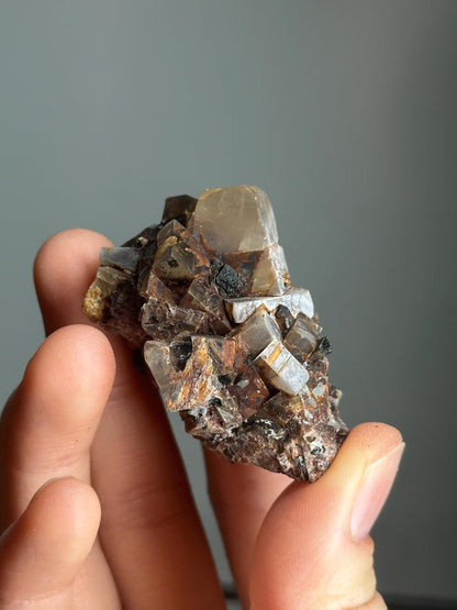 Moonstone with Aegirine Specimen | Pili Mine Chihuahua Mexico | Natural Feldspar Crystal Mineral Display Piece for Collectors Cabinet Decor