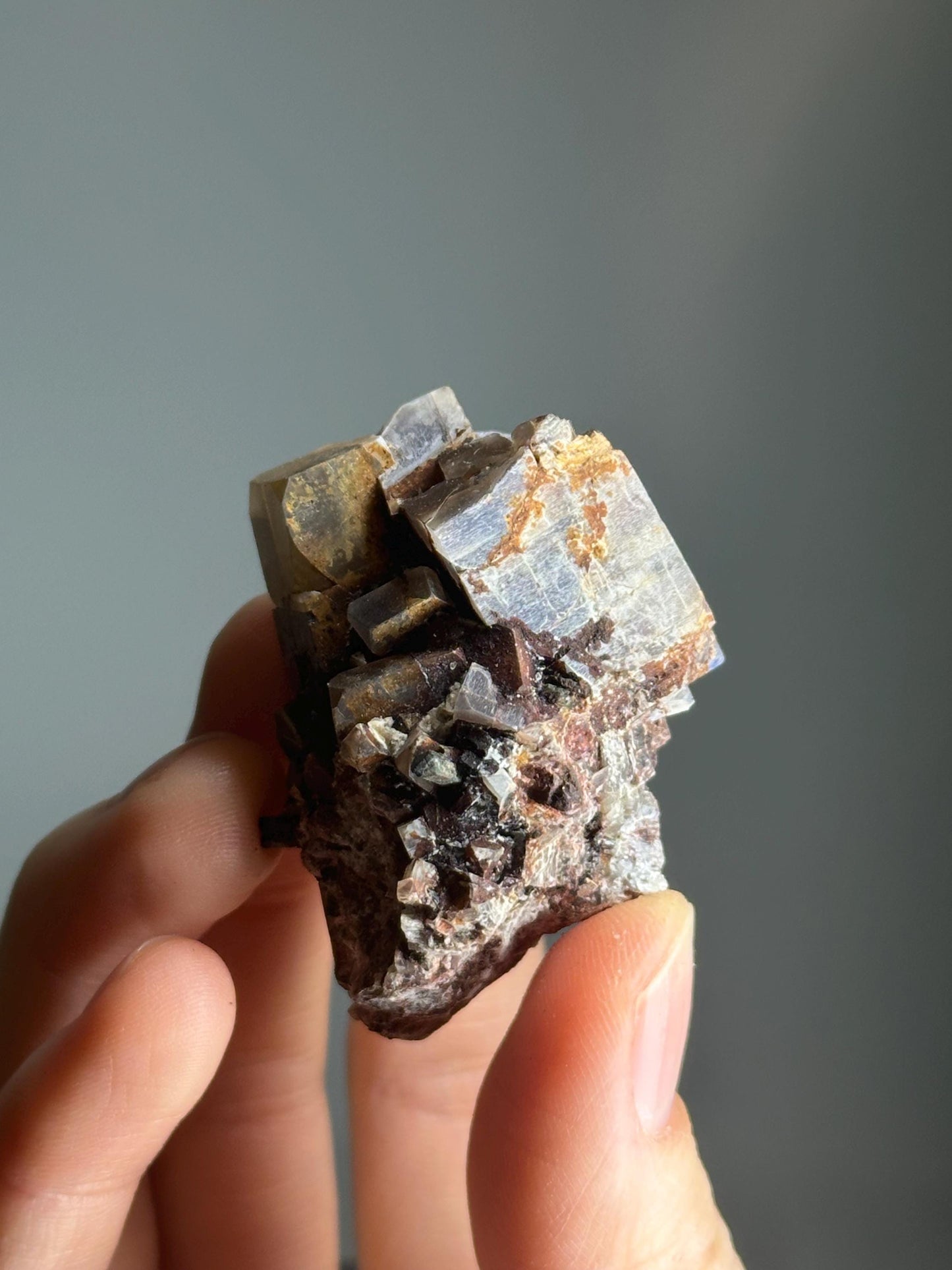 Moonstone with Aegirine Specimen | Pili Mine Chihuahua Mexico | Natural Feldspar Crystal Mineral Display Piece for Collectors Cabinet Decor