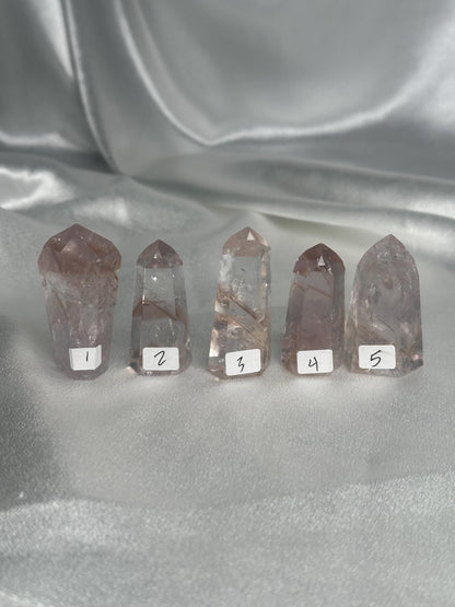 Powellite Tower UV Reactive - YOU PICK! | Natural Powellite Crystal Point | Fluorescent Mineral Specimen for Collectors Display Decor Accent