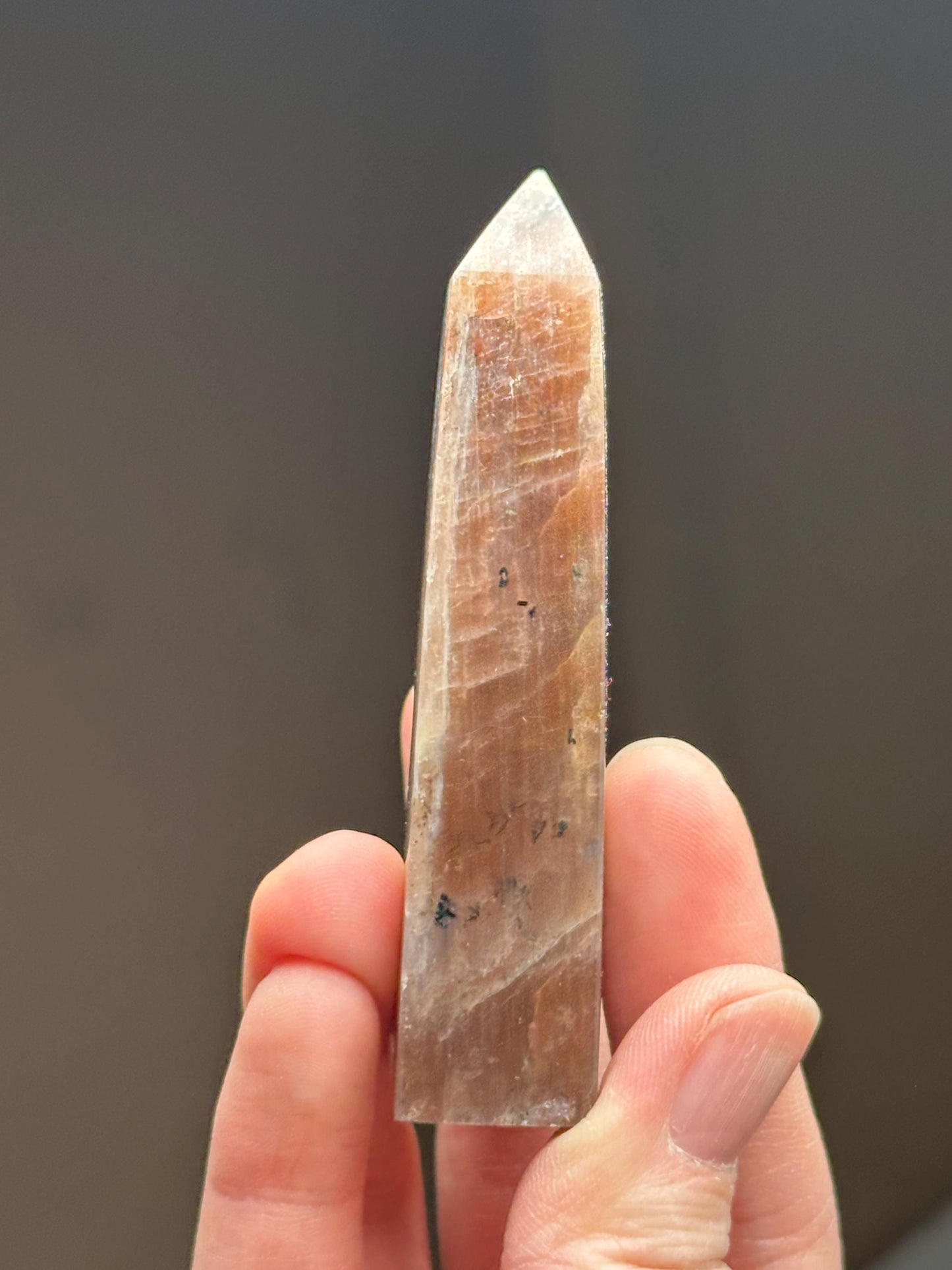Sunstone with Moonstone Sphere | Harmonizing Crystal for Joy, Intuition, and Balance | Polished Gemstone for Gift or Display