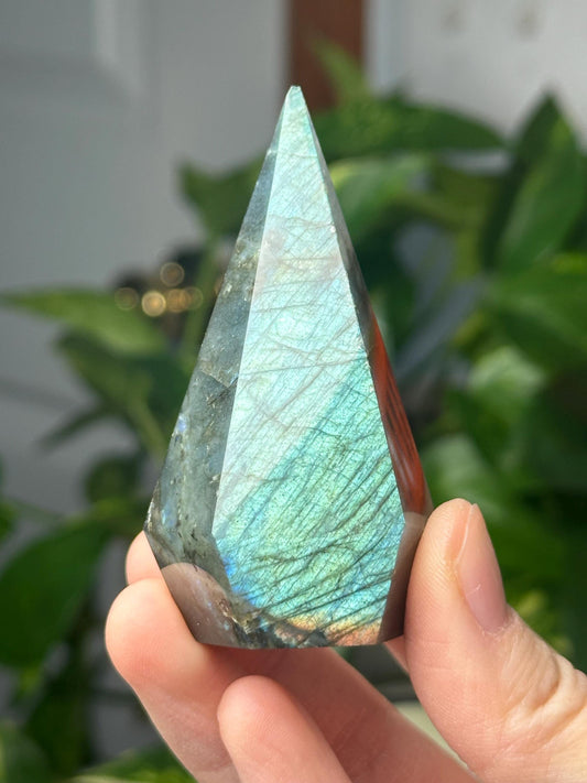 Labradorite Tower - YOU PICK | Natural Labradorite Crystal Point | Polished Flash Stone Mineral Specimen for Collectors Display Decor