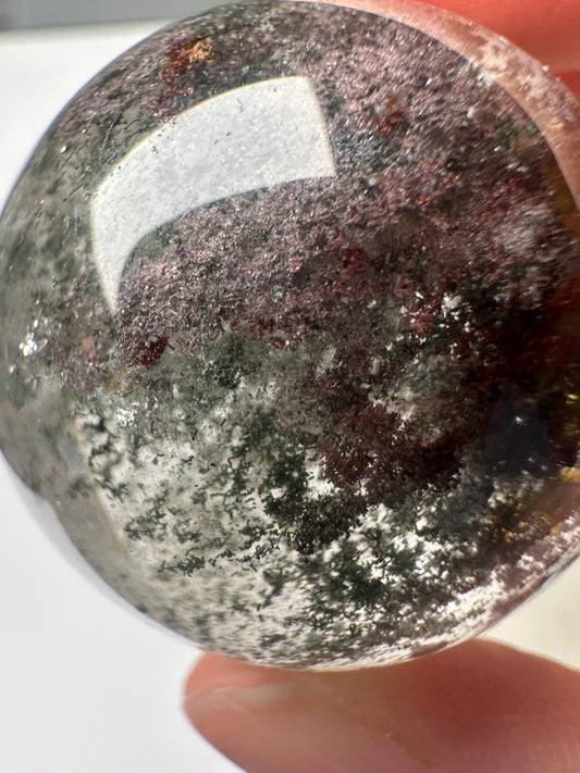 Garden Quartz Sphere | Natural Inclusion Quartz Crystal Ball | Polished Mineral Specimen for Collectors Display Decor Accent