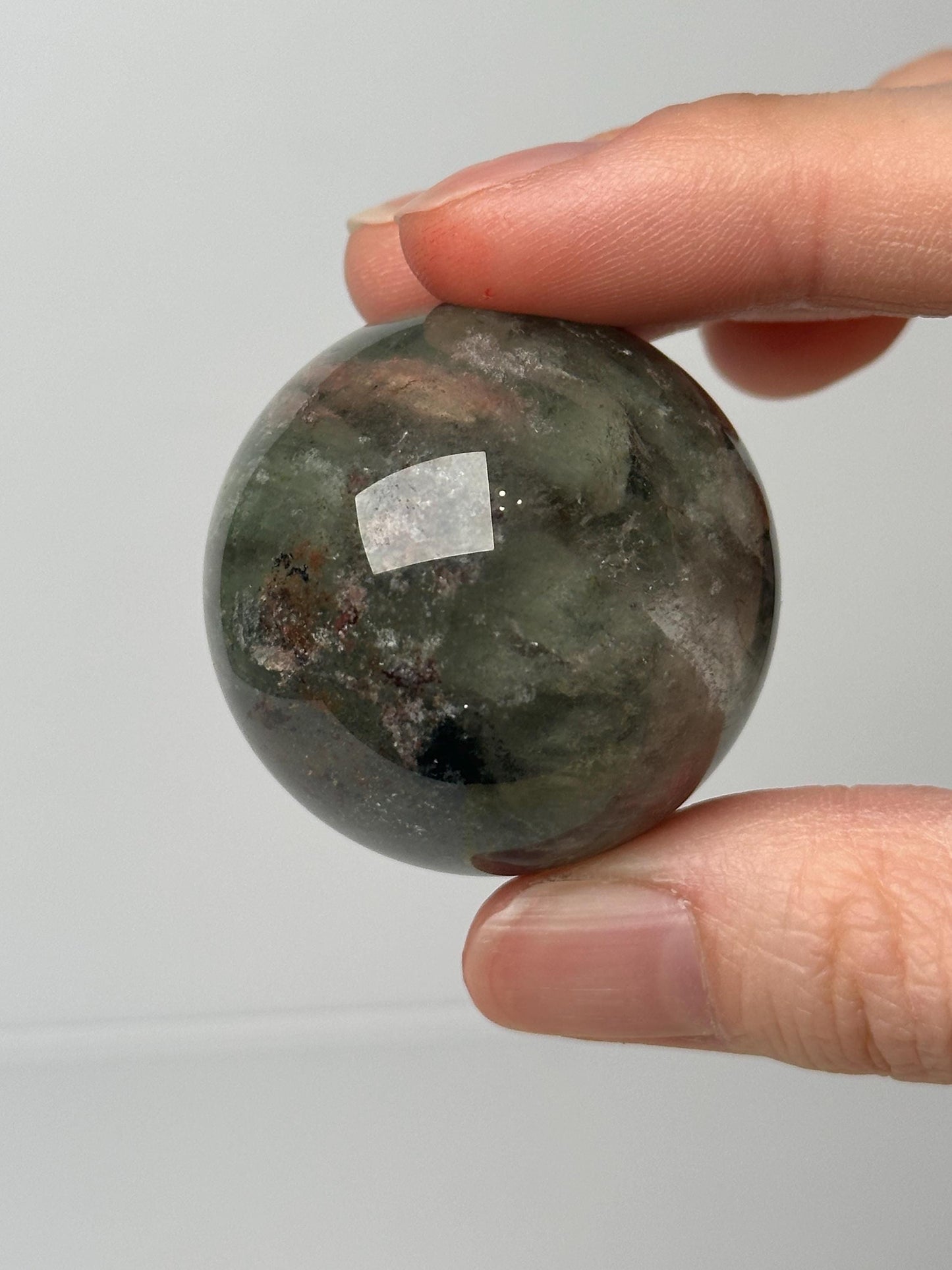 Garden Quartz Sphere | Natural Inclusion Quartz Crystal Ball | Polished Mineral Specimen for Collectors Display Decor Accent