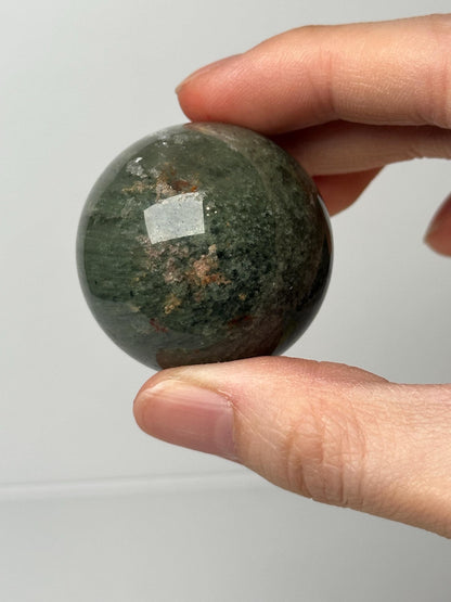 Garden Quartz Sphere | Natural Inclusion Quartz Crystal Ball | Polished Mineral Specimen for Collectors Display Decor Accent