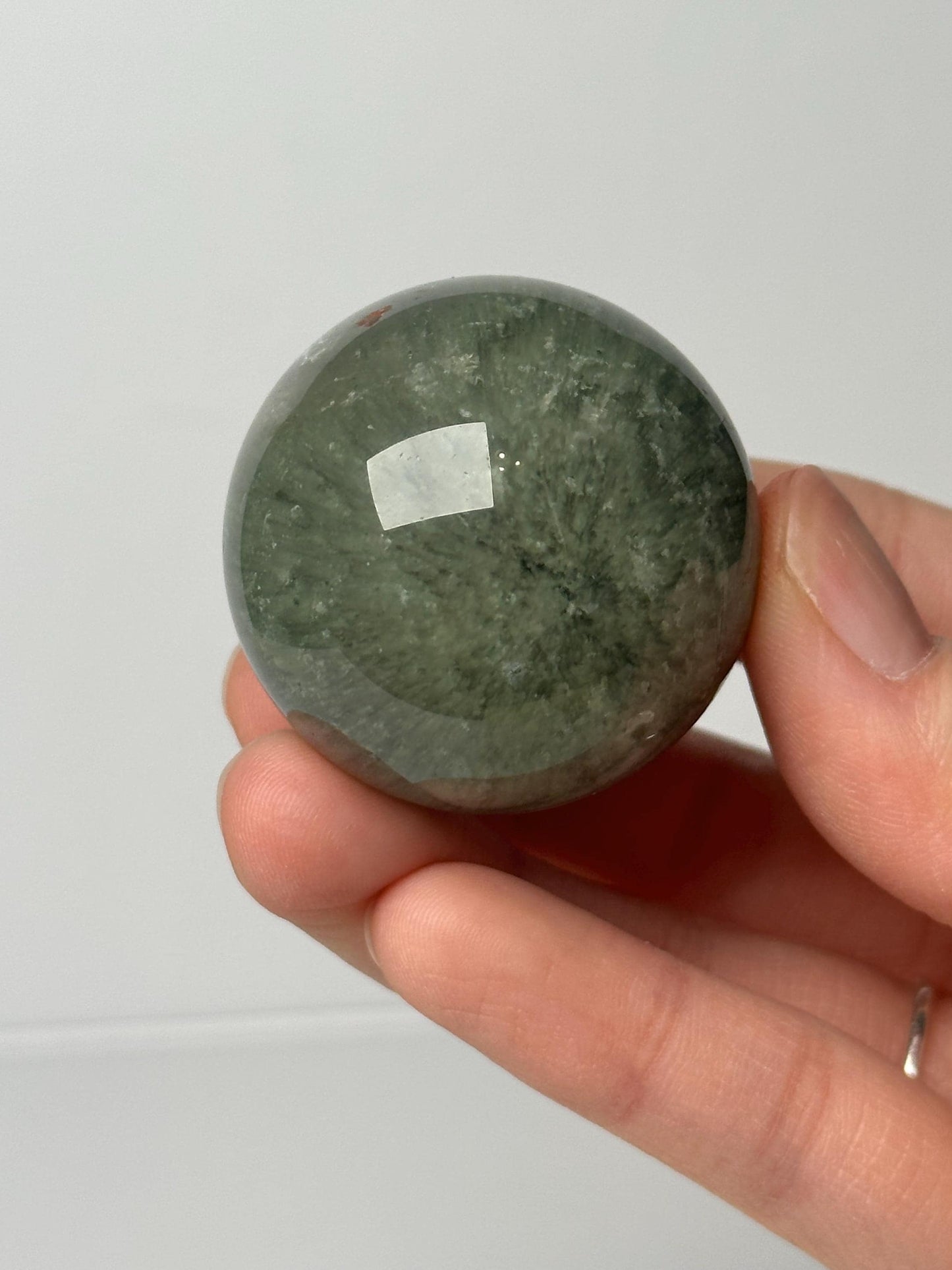 Garden Quartz Sphere | Natural Inclusion Quartz Crystal Ball | Polished Mineral Specimen for Collectors Display Decor Accent