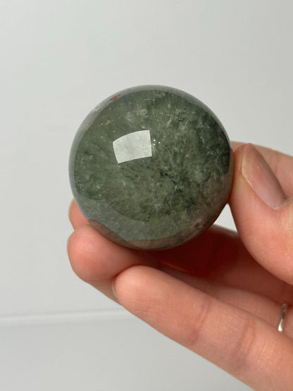 Garden Quartz Sphere | Natural Inclusion Quartz Crystal Ball | Polished Mineral Specimen for Collectors Display Decor Accent