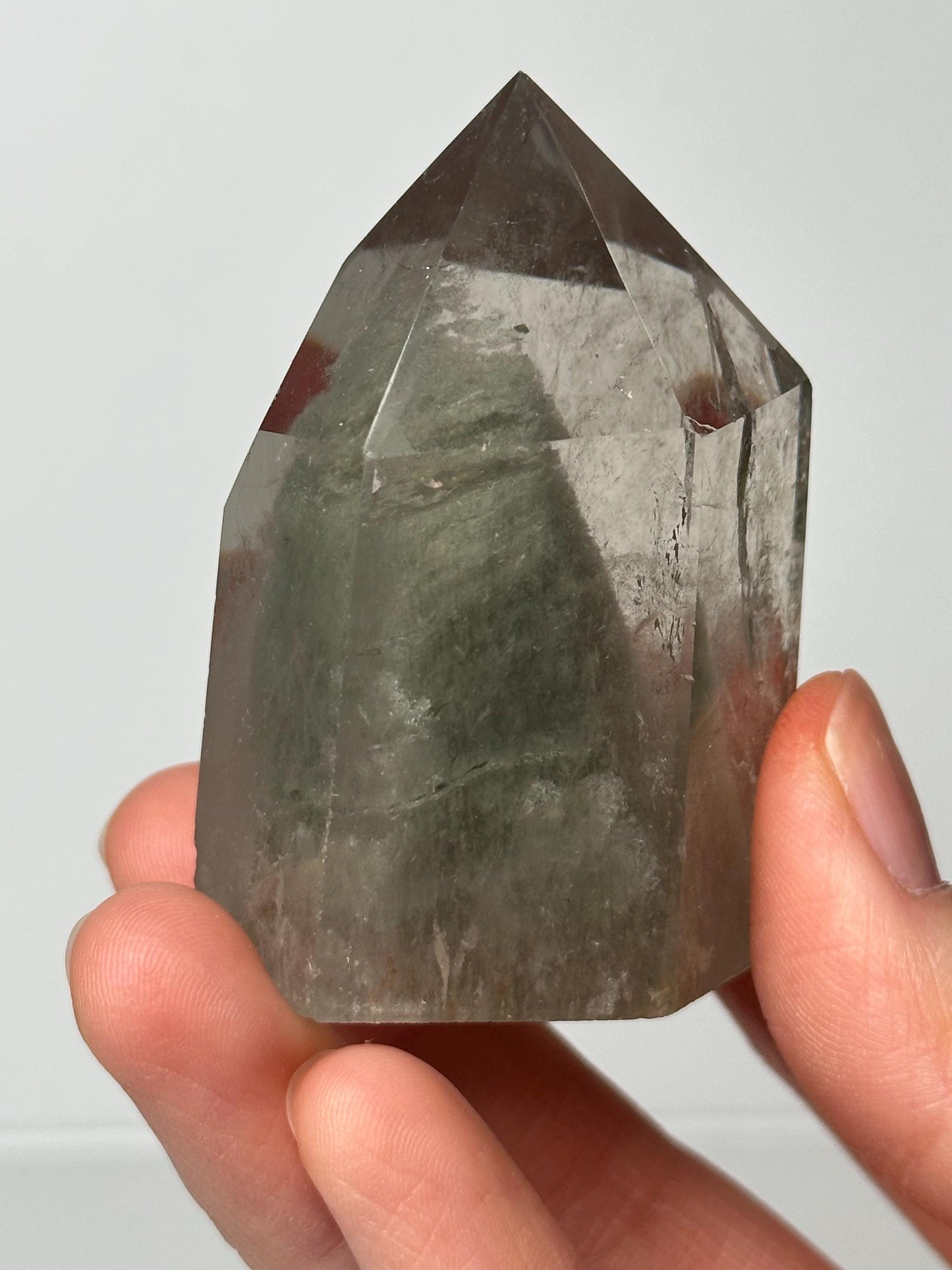 Garden Quartz Tower | Natural Inclusion Quartz Crystal Point | Polished Mineral Specimen for Collectors Display Decor Accent