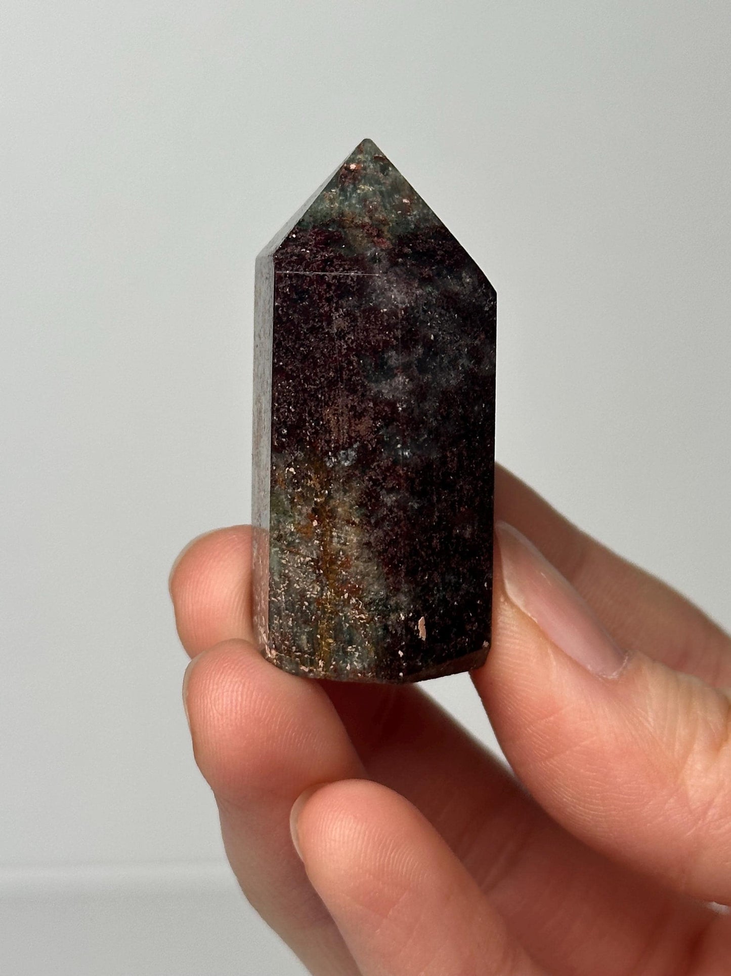 Garden Quartz Tower | Natural Inclusion Quartz Crystal Point | Polished Mineral Specimen for Collectors Display Decor Accent
