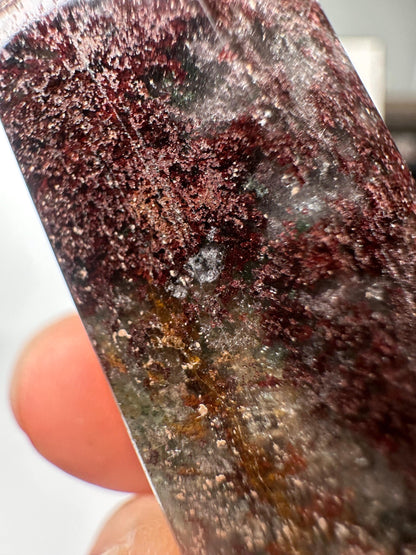Garden Quartz Tower | Natural Inclusion Quartz Crystal Point | Polished Mineral Specimen for Collectors Display Decor Accent