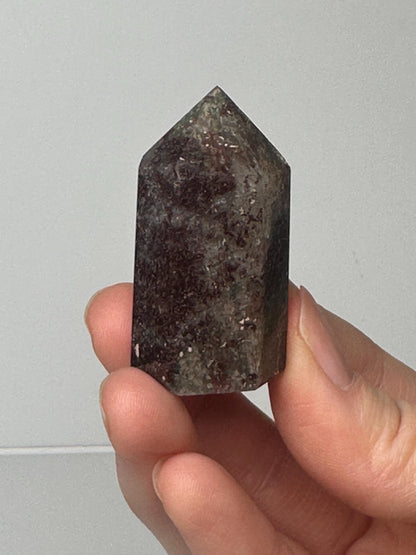 Garden Quartz Tower | Natural Inclusion Quartz Crystal Point | Polished Mineral Specimen for Collectors Display Decor Accent
