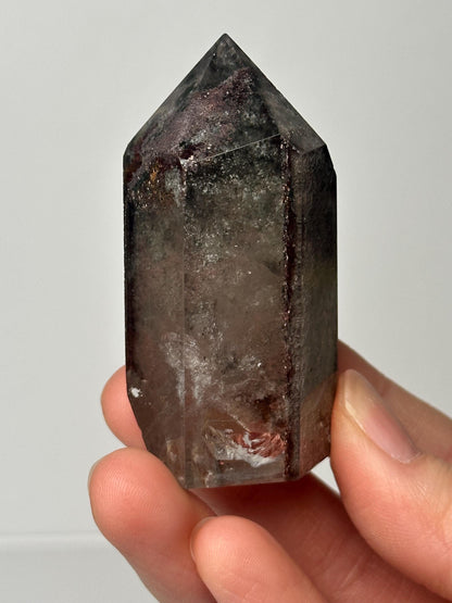 Garden Quartz Tower | Natural Inclusion Quartz Crystal Point | Polished Mineral Specimen for Collectors Display Decor Accent