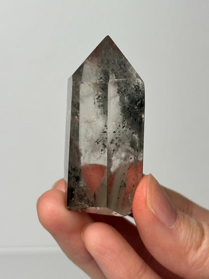 Garden Quartz Tower | Natural Inclusion Quartz Crystal Point | Polished Mineral Specimen for Collectors Display Decor Accent