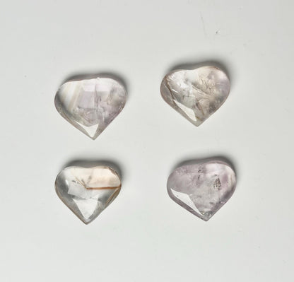 Powellite Heart UV Reactive - YOU PICK | Natural Fluorescent Crystal Carving | Polished Mineral Specimen for Collectors Display Decor Accent
