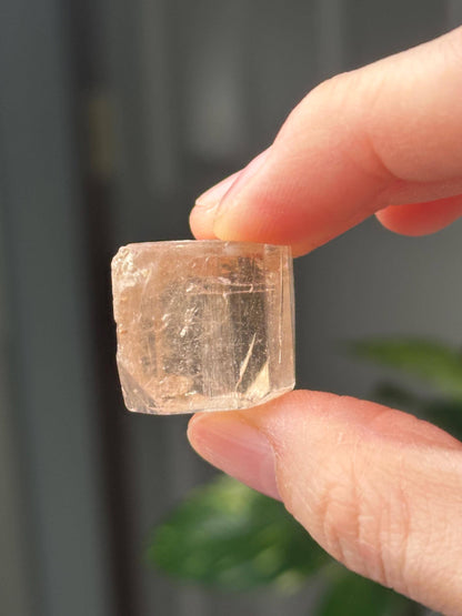 Champagne Topaz Specimen | Natural Champagne Topaz Crystal | Golden Gemstone Mineral Display Piece for Collectors Cabinet Decor