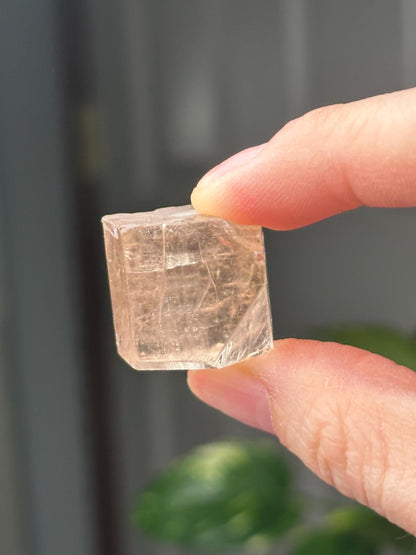 Champagne Topaz Specimen | Natural Champagne Topaz Crystal | Golden Gemstone Mineral Display Piece for Collectors Cabinet Decor