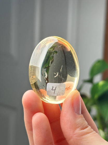 Citrine Palmstone - YOU PICK! | Natural Smoky Citrine Quartz Hand Stone | Polished Mineral Specimen Collectors Display Decor Accent