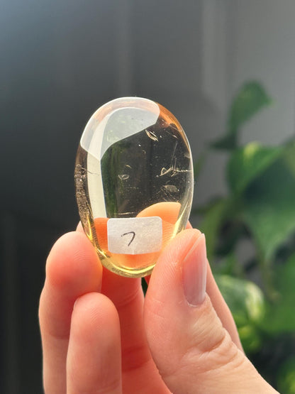 Citrine Palmstone - YOU PICK! | Natural Smoky Citrine Quartz Hand Stone | Polished Mineral Specimen Collectors Display Decor Accent