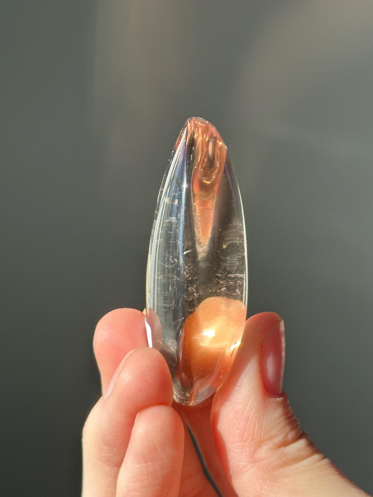 Smoky Quartz Palmstone | Natural Smoky Quartz Crystal Hand Stone | Polished Mineral Specimen for Collectors Display Decor Accent