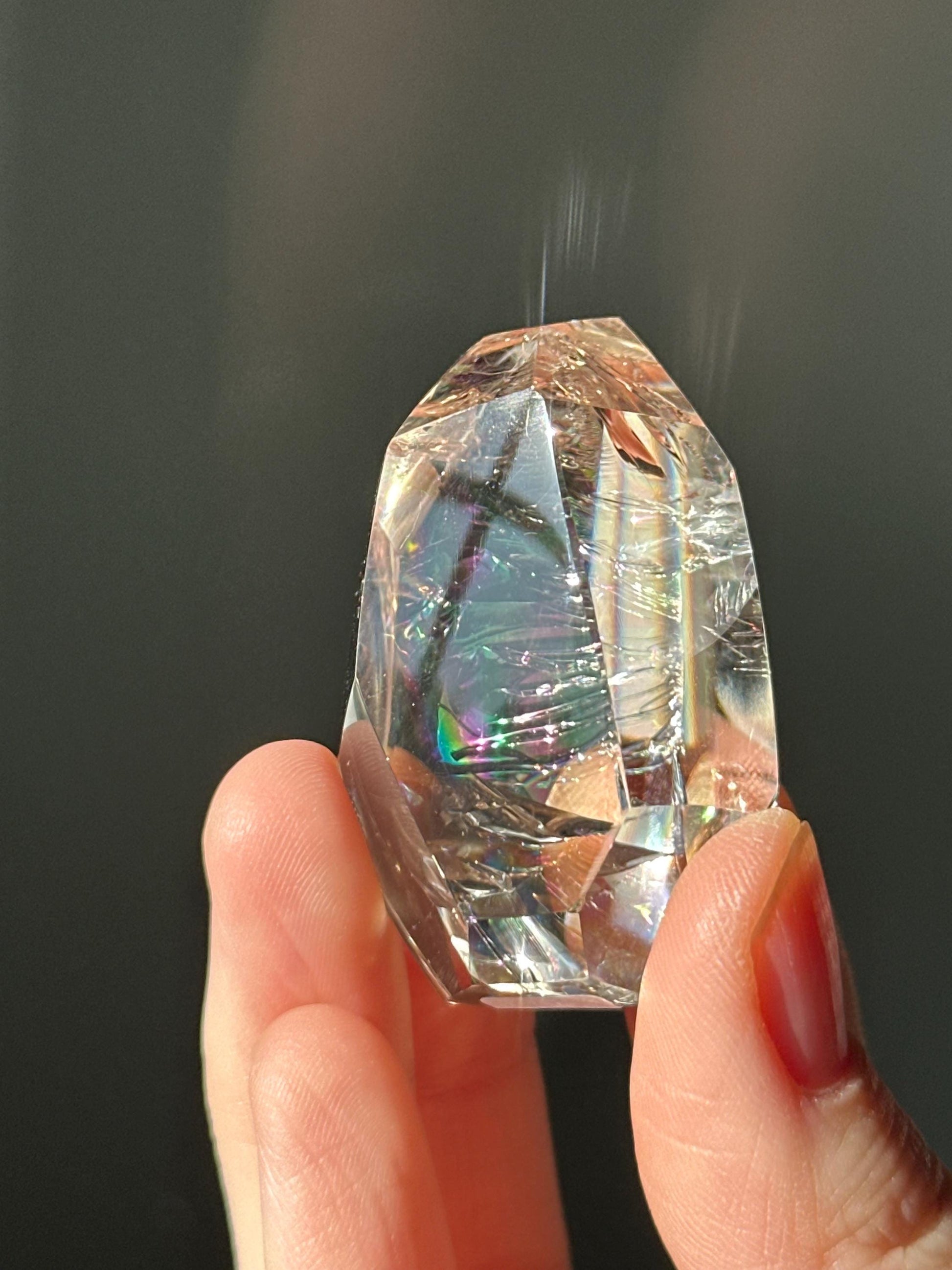 Heat Treated Citrine Rainbow Gem | Yellow Quartz Crystal Display Piece | Polished Mineral Specimen for Collectors Decor Accent