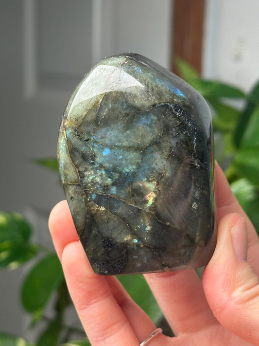 Labradorite Freeform | Natural Flashy Labradorite Carving | Polished Crystal Display Piece for Collectors & Home Decor