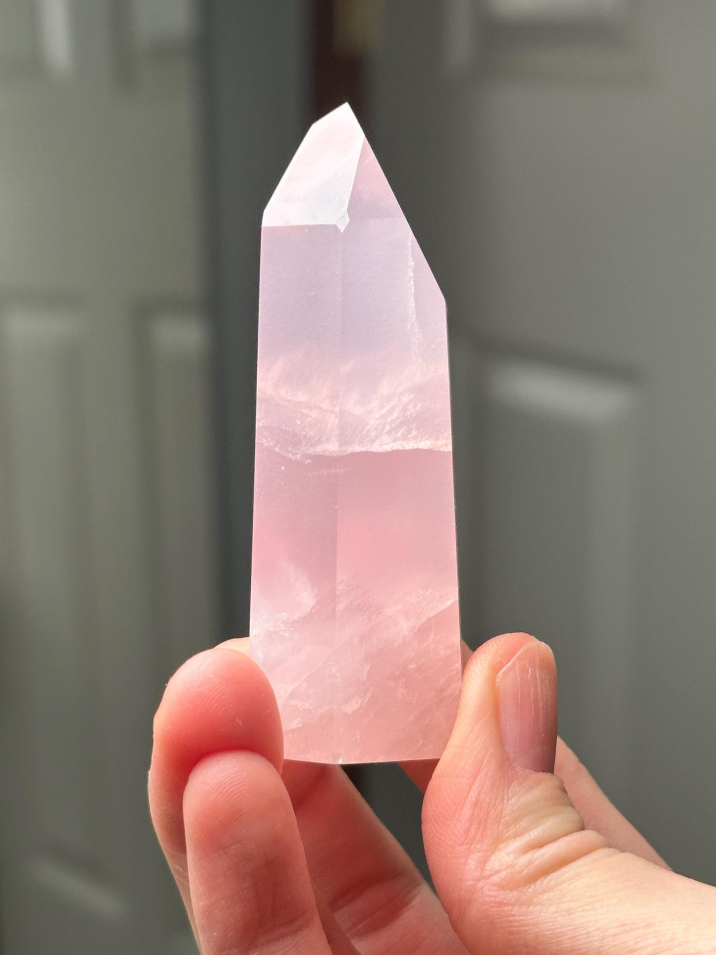 Rose Quartz Towers | Brazil | Natural Pink Crystal Point | Raw Standing Rose Quartz for Decor, Energy Work & Crystal Collectors