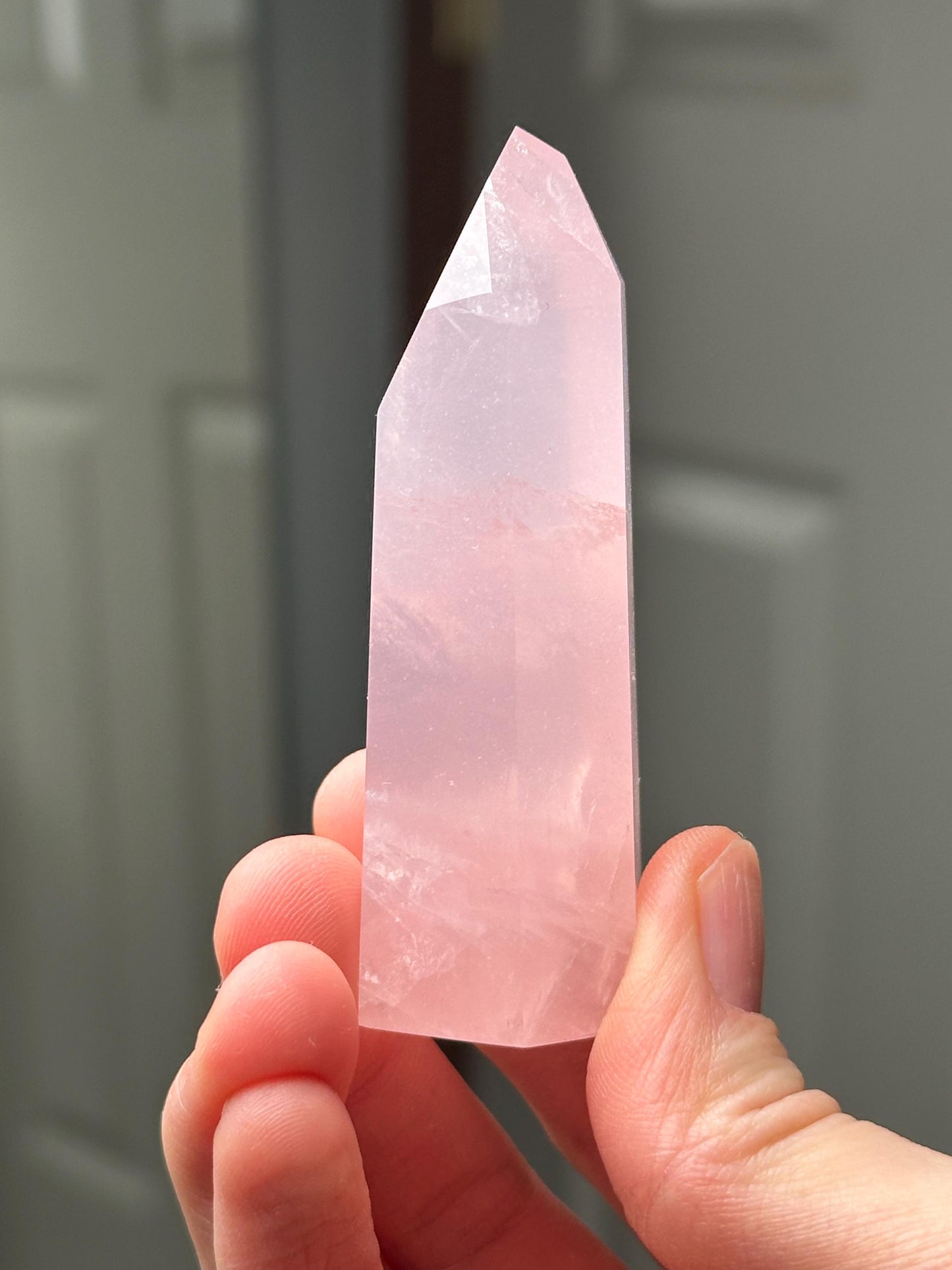 Rose Quartz Towers | Brazil | Natural Pink Crystal Point | Raw Standing Rose Quartz for Decor, Energy Work & Crystal Collectors