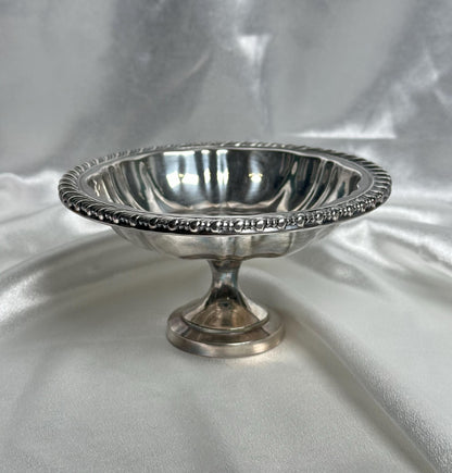 Vintage Silver Plated Bowl Dish | Ornate Decorative Trinket Tray | Antique Style Oneida Silver Plate for Jewelry Crystal Display Home Decor