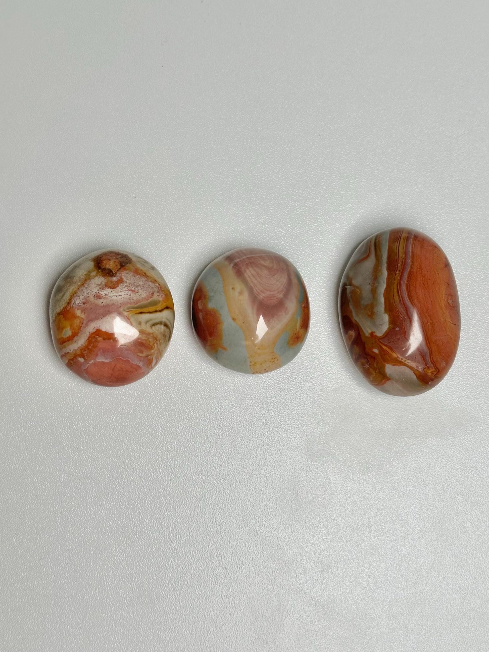 Polychrome Jasper Palmstone - YOU PICK! | Colorful Stone Handheld Sculpture | Smooth Mineral Display Piece | Decorative Crystal Collectible