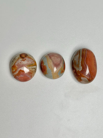 Polychrome Jasper Palmstone - YOU PICK! | Colorful Stone Handheld Sculpture | Smooth Mineral Display Piece | Decorative Crystal Collectible