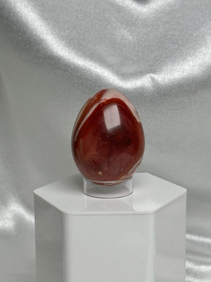 Polychrome Jasper Egg | Natural Multicolor Jasper Stone Egg Carving | Polished Mineral Specimen for Collectors Display Decor Accent