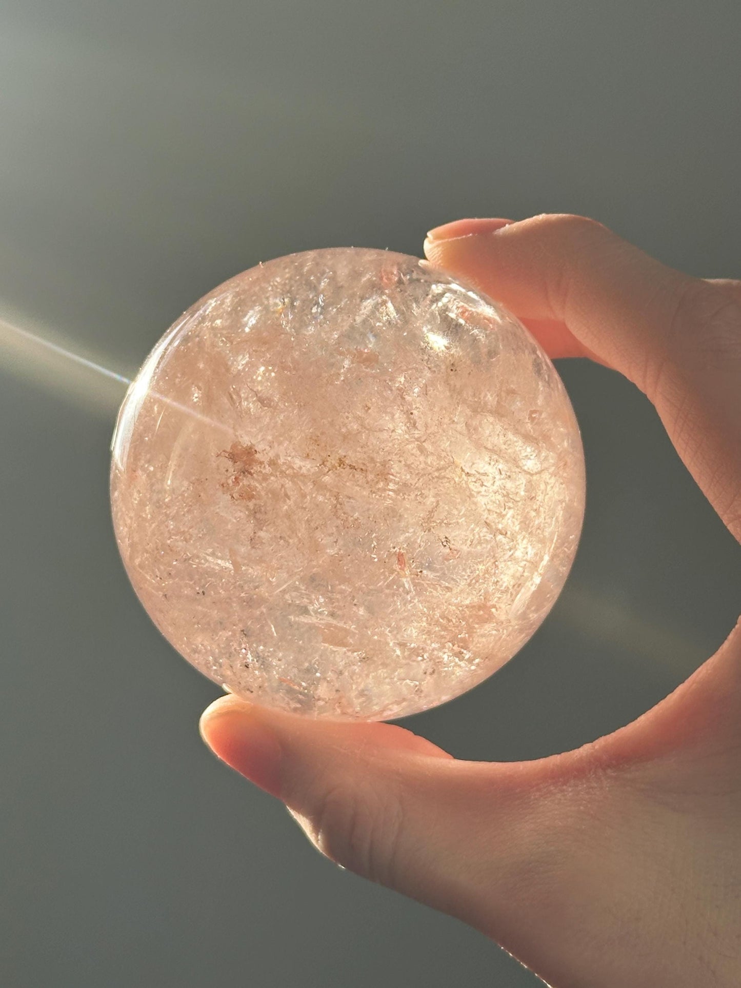 Pink Fire Quartz | Natural Hematite Included Quartz Crystal | Vibrant Mineral Display Piece for Collectors Cabinet Decor Accent