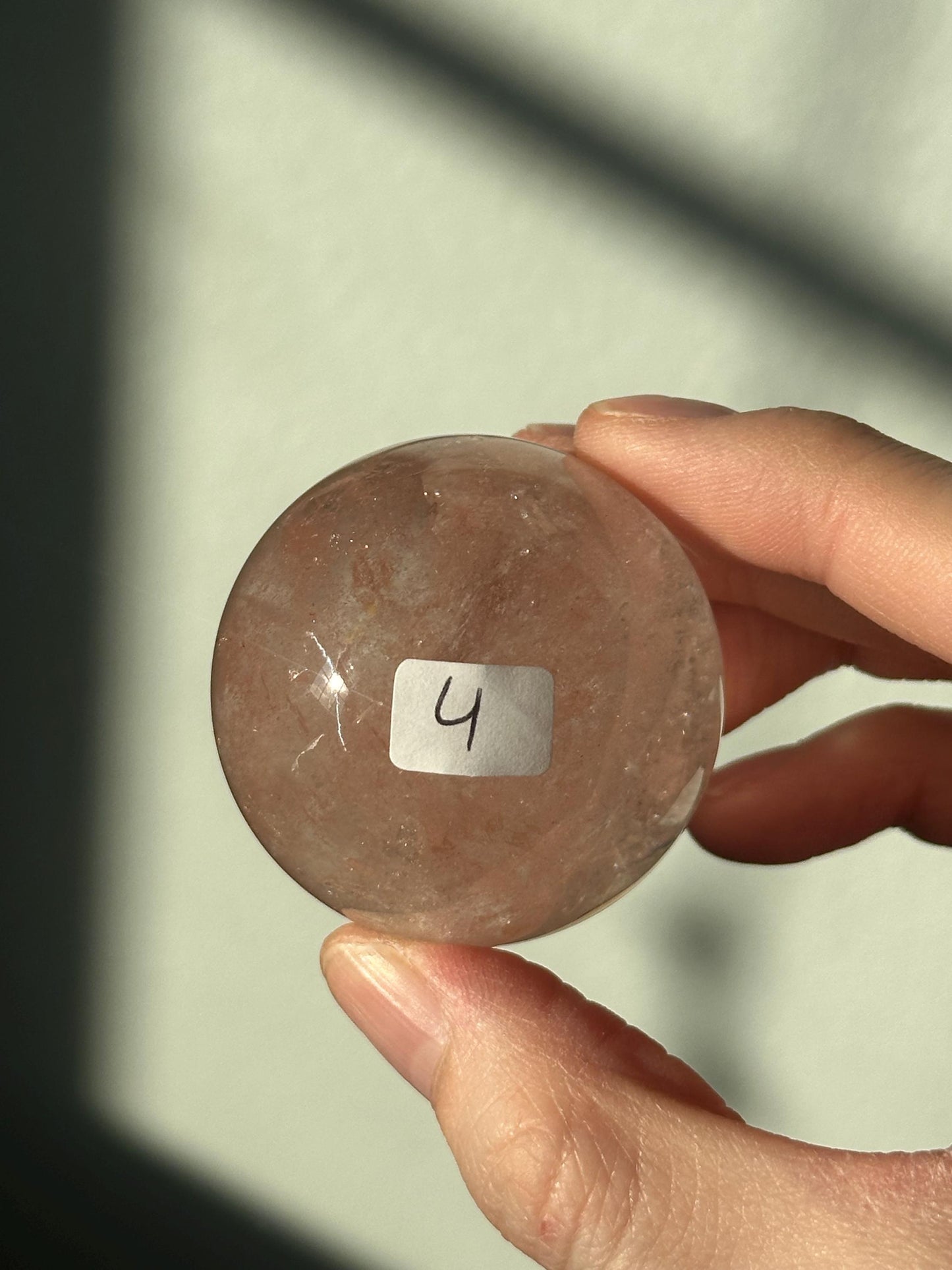 Pink Fire Quartz | Natural Hematite Included Quartz Crystal | Vibrant Mineral Display Piece for Collectors Cabinet Decor Accent