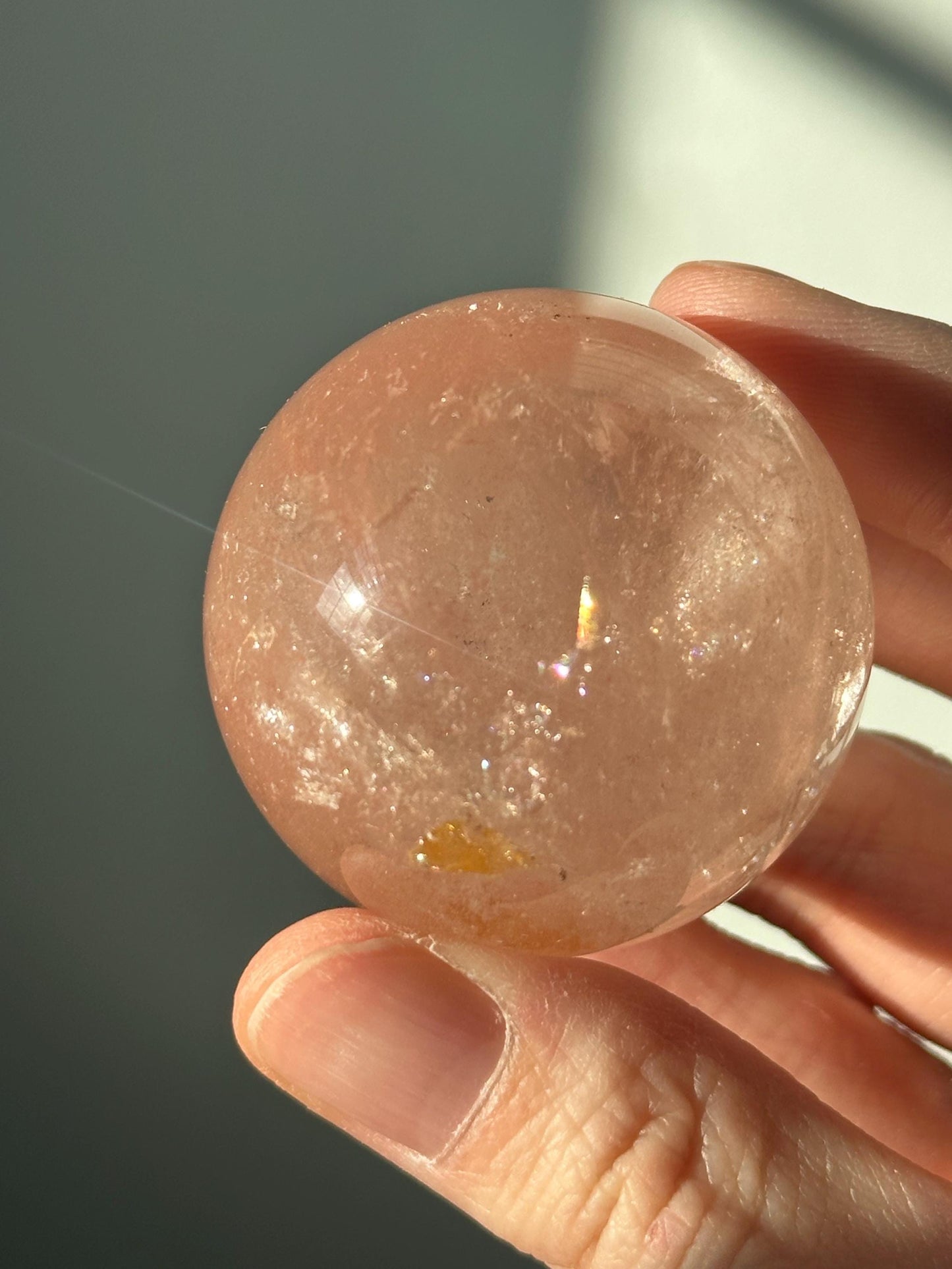 Pink Fire Quartz | Natural Hematite Included Quartz Crystal | Vibrant Mineral Display Piece for Collectors Cabinet Decor Accent