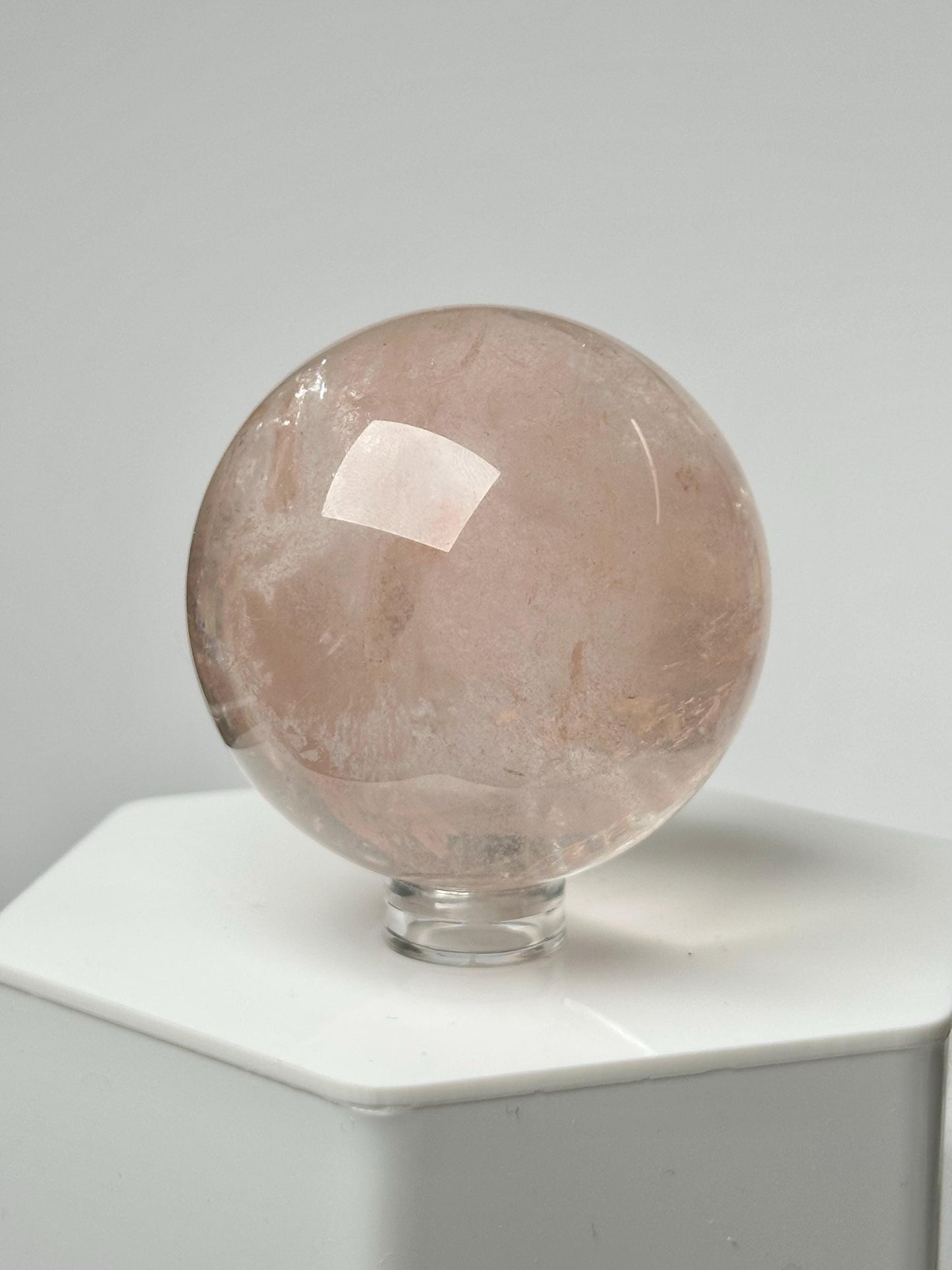 Pink Fire Quartz | Natural Hematite Included Quartz Crystal | Vibrant Mineral Display Piece for Collectors Cabinet Decor Accent