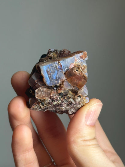 Moonstone with Aegirine Specimen | Pili Mine Chihuahua Mexico | Natural Feldspar Crystal Mineral Display Piece for Collectors Cabinet Decor