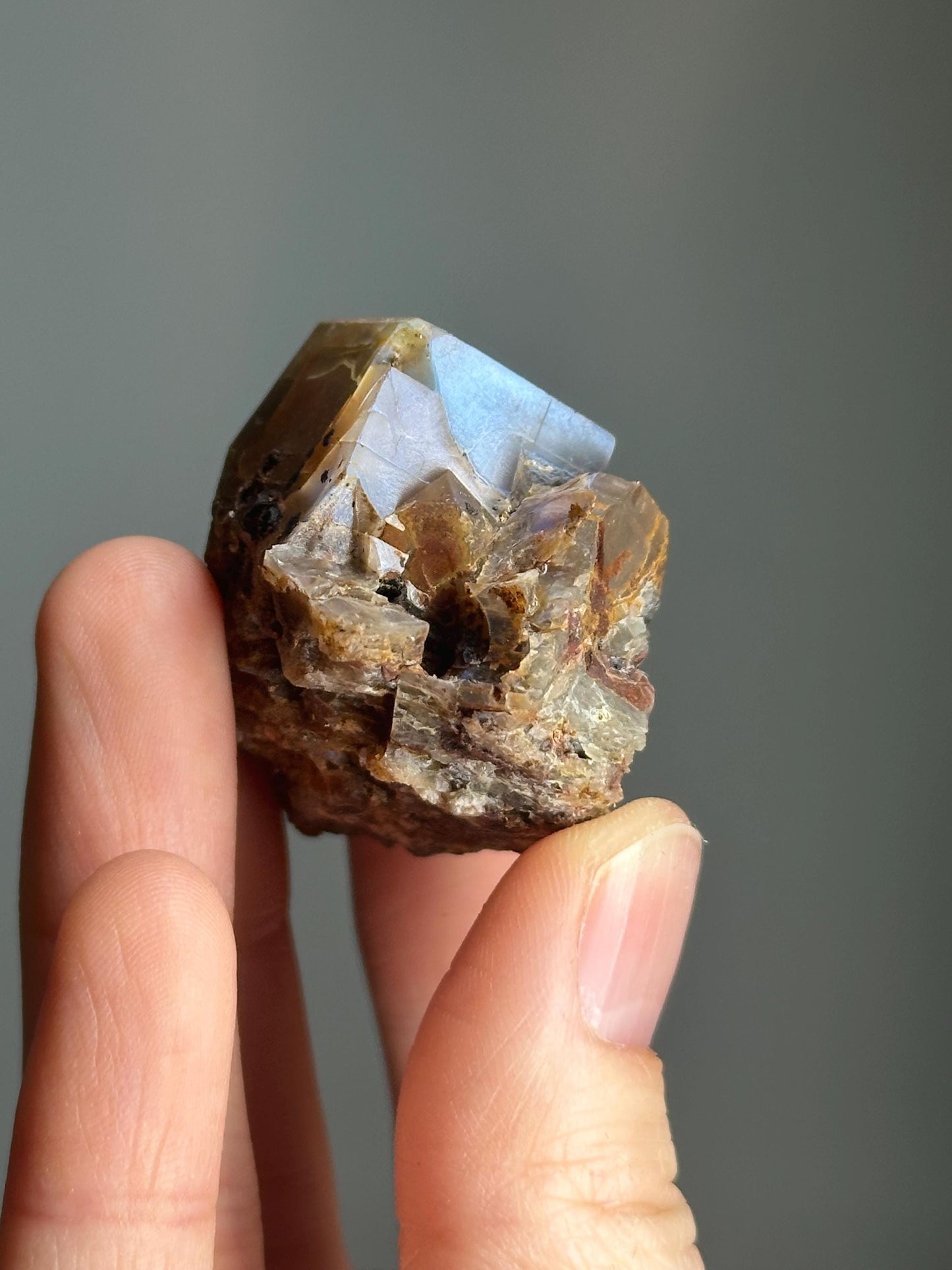 Moonstone with Aegirine Specimen | Pili Mine Chihuahua Mexico | Natural Feldspar Crystal Mineral Display Piece for Collectors Cabinet Decor