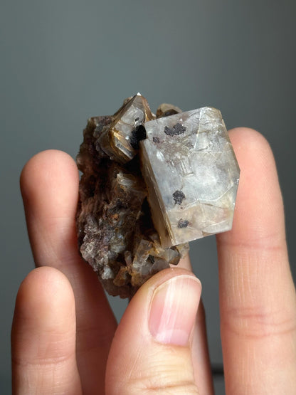 Moonstone with Aegirine Specimen | Pili Mine Chihuahua Mexico | Natural Feldspar Crystal Mineral Display Piece for Collectors Cabinet Decor