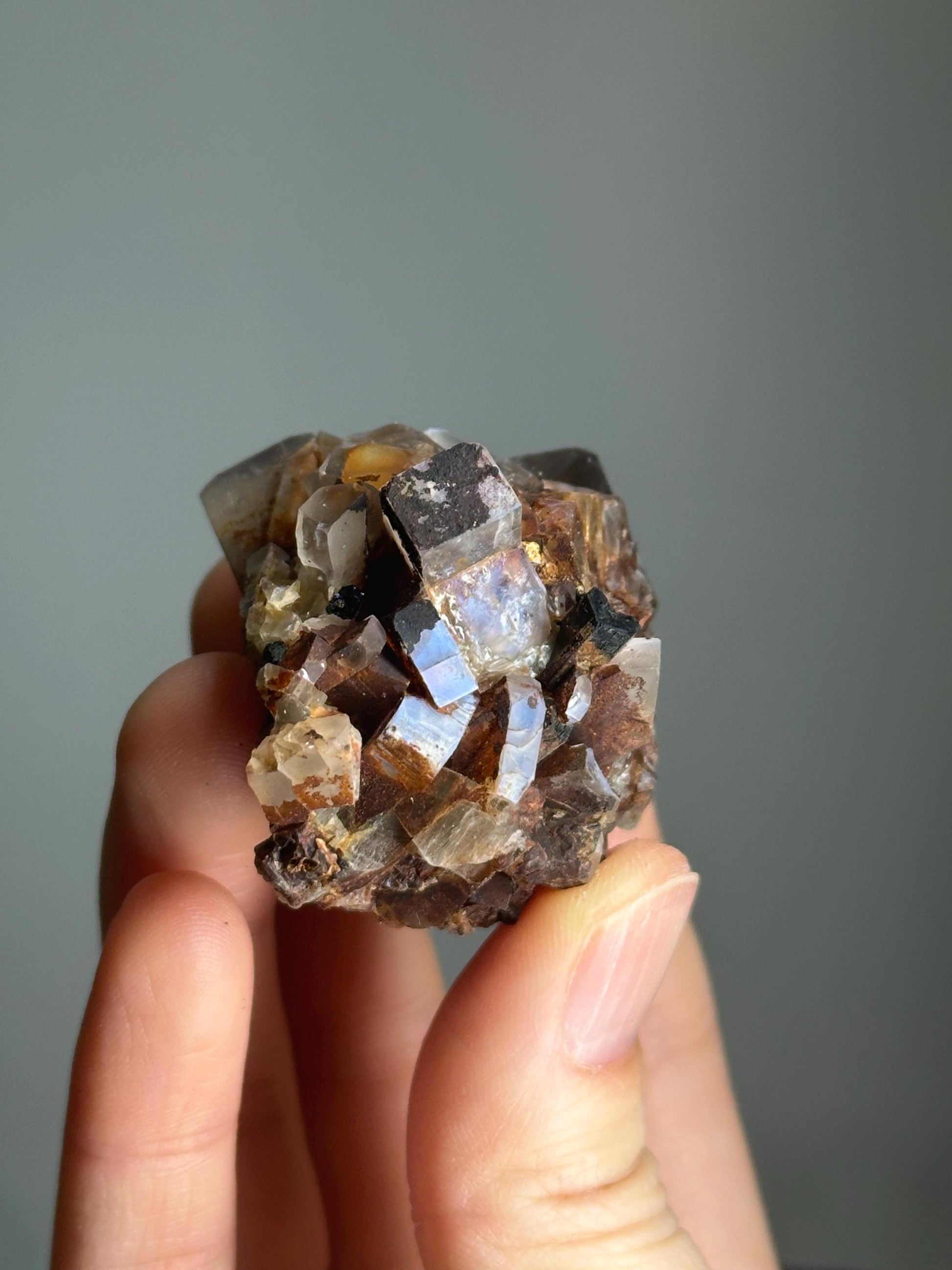 Moonstone with Aegirine Specimen | Pili Mine Chihuahua Mexico | Natural Feldspar Crystal Mineral Display Piece for Collectors Cabinet Decor