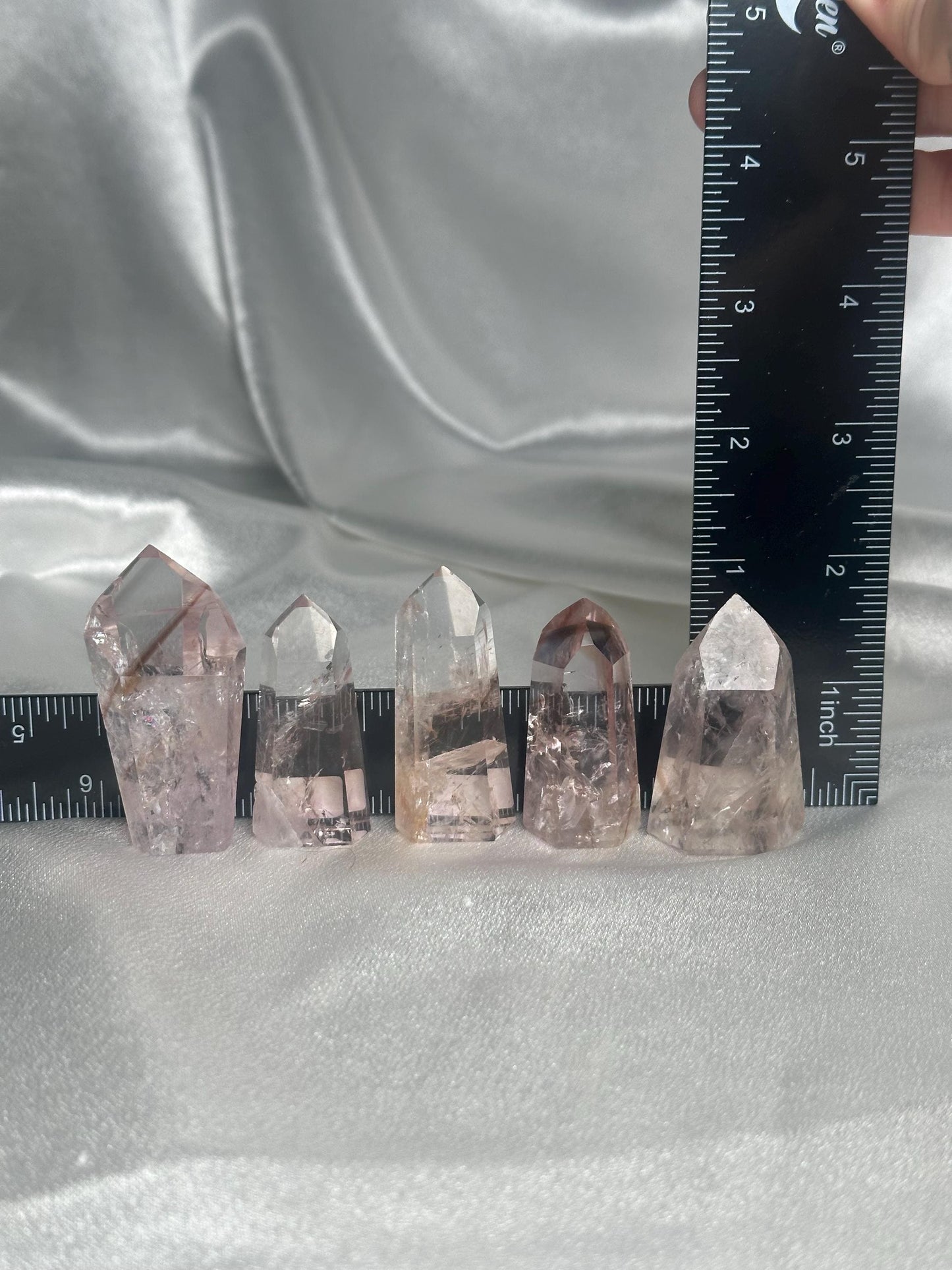 Powellite Tower UV Reactive - YOU PICK! | Natural Powellite Crystal Point | Fluorescent Mineral Specimen for Collectors Display Decor Accent