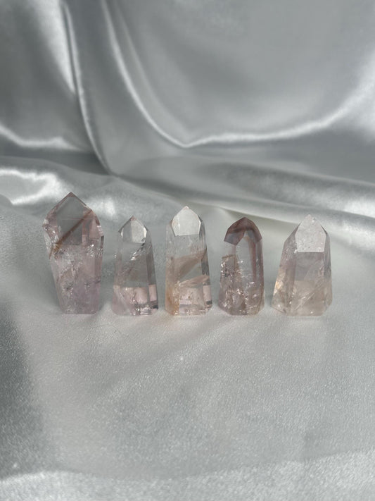 Powellite Tower UV Reactive - YOU PICK! | Natural Powellite Crystal Point | Fluorescent Mineral Specimen for Collectors Display Decor Accent