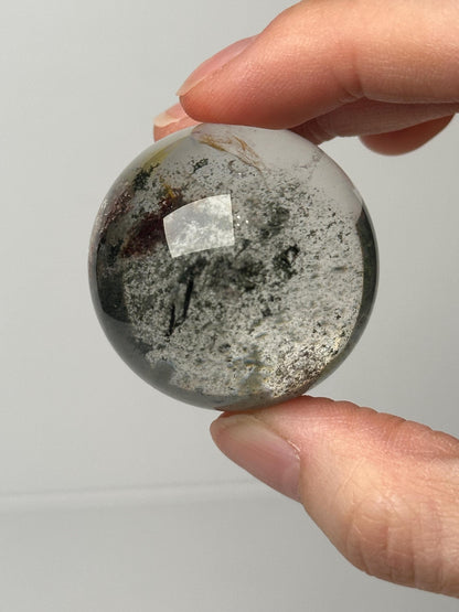 Garden Quartz Sphere | Natural Inclusion Quartz Crystal Ball | Polished Mineral Specimen for Collectors Display Decor Accent