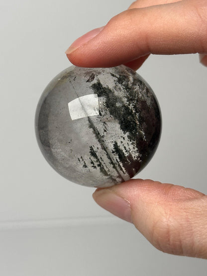Garden Quartz Sphere | Natural Inclusion Quartz Crystal Ball | Polished Mineral Specimen for Collectors Display Decor Accent