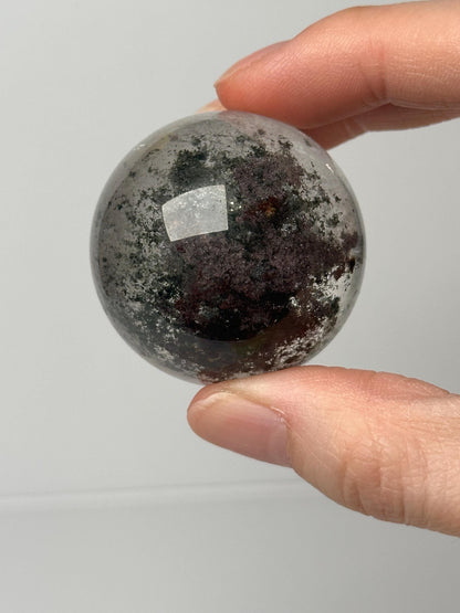 Garden Quartz Sphere | Natural Inclusion Quartz Crystal Ball | Polished Mineral Specimen for Collectors Display Decor Accent