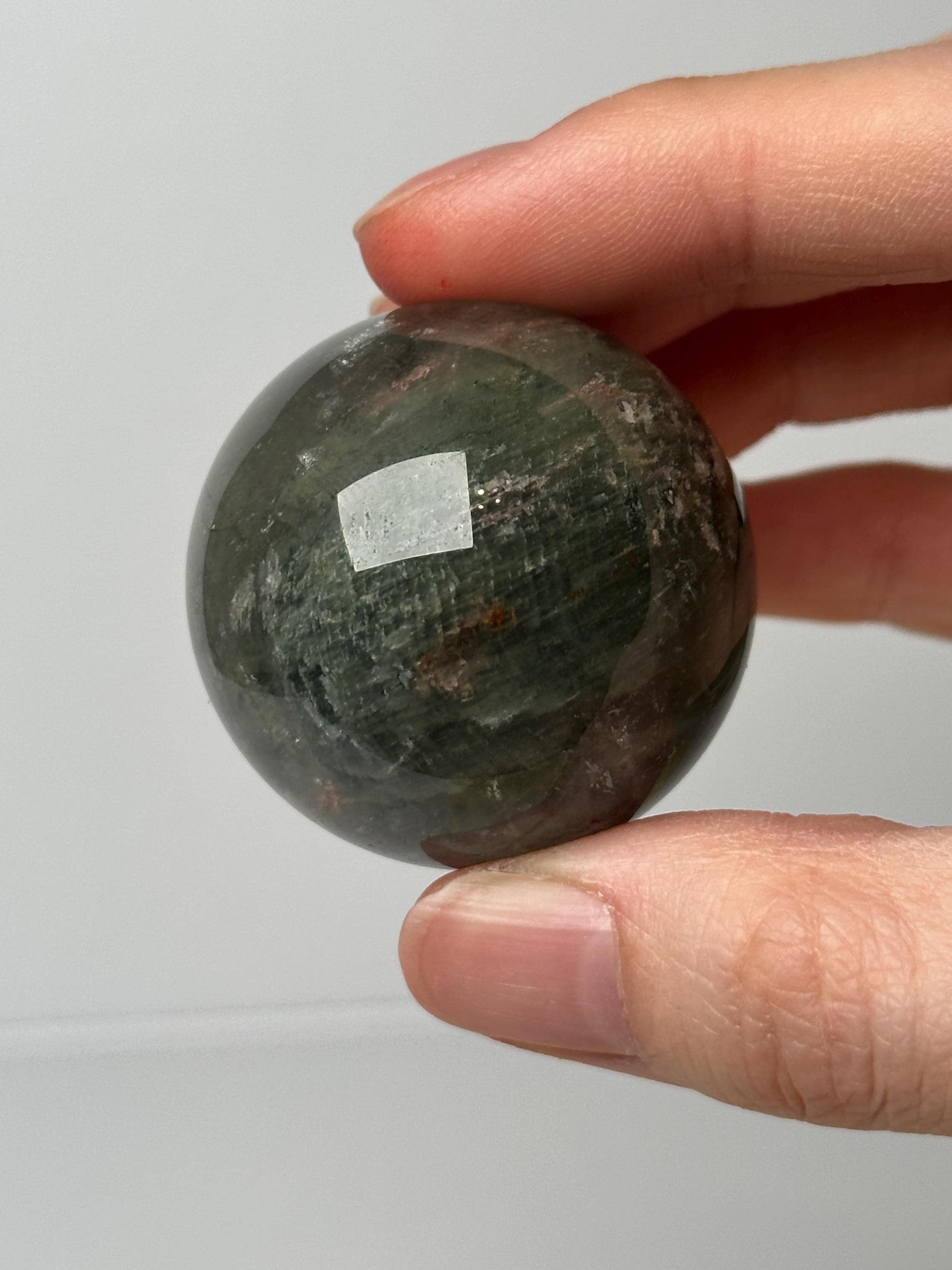 Garden Quartz Sphere | Natural Inclusion Quartz Crystal Ball | Polished Mineral Specimen for Collectors Display Decor Accent