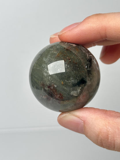 Garden Quartz Sphere | Natural Inclusion Quartz Crystal Ball | Polished Mineral Specimen for Collectors Display Decor Accent