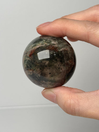 Garden Quartz Sphere | Natural Inclusion Quartz Crystal Ball | Polished Mineral Specimen for Collectors Display Decor Accent