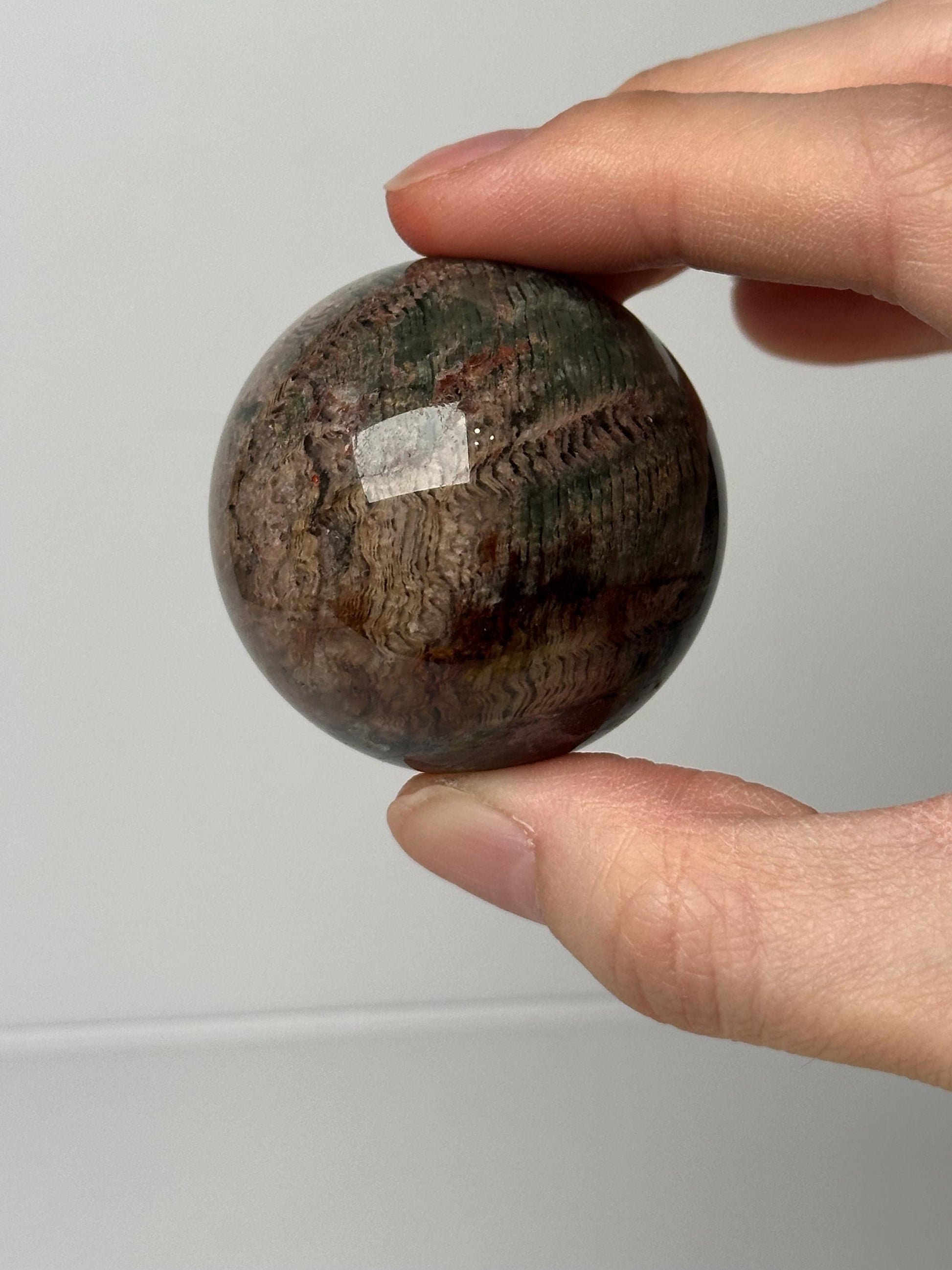 Garden Quartz Sphere | Natural Inclusion Quartz Crystal Ball | Polished Mineral Specimen for Collectors Display Decor Accent