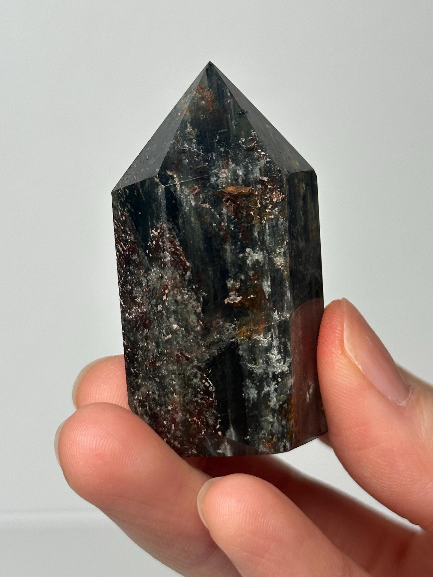 Garden Quartz Tower | Natural Inclusion Quartz Crystal Point | Polished Mineral Specimen for Collectors Display Decor Accent